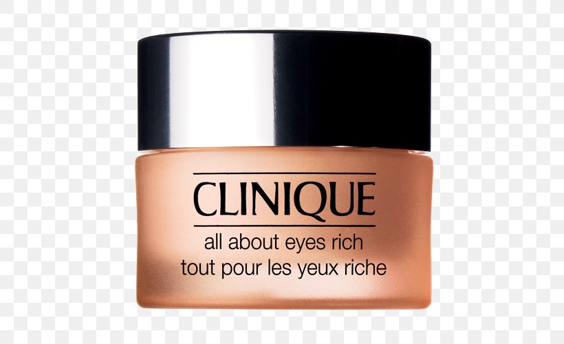 Clinique All About Eyes Rich Eye Cream Clinique All About Eyes Eye Cream Skin Care, PNG, 500x500px, Clinique, Beauty, Beige, Cosmetics, Cream Download Free