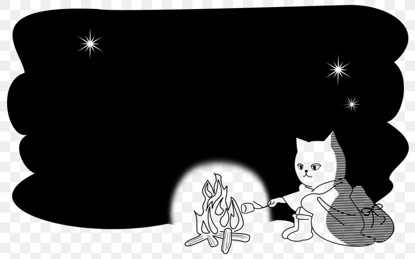 Coloring Book Drawing Sleep Clip Art, PNG, 1280x800px, Coloring Book, Black, Black And White, Bonfire, Cat Download Free