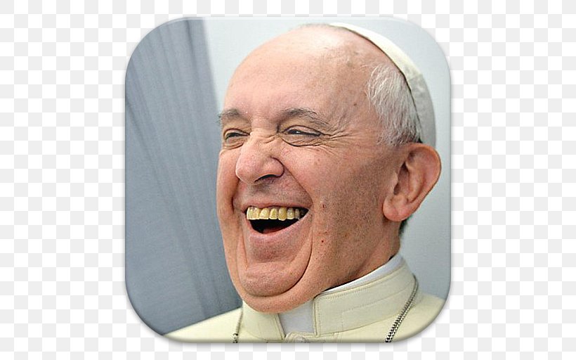 Pope Francis Dio è Giovane Holy See Humour, PNG, 512x512px, Pope Francis, Cardinal, Cheek, Chin, Close Up Download Free