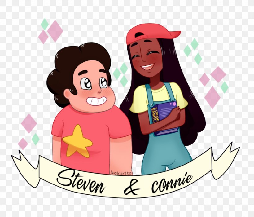 Steven Universe Stevonnie Connie Fan Art Character, PNG, 900x769px, Watercolor, Cartoon, Flower, Frame, Heart Download Free