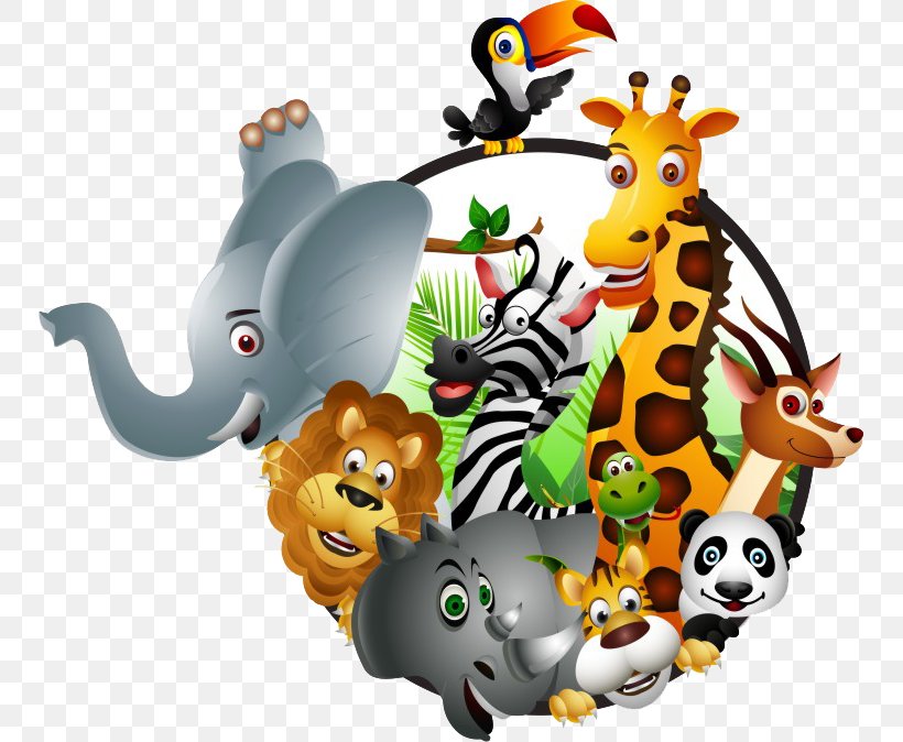 Cartoon Wildlife Royalty-free, PNG, 749x674px, Cartoon, Animal Figure, Caricature, Carnivoran, Cat Like Mammal Download Free