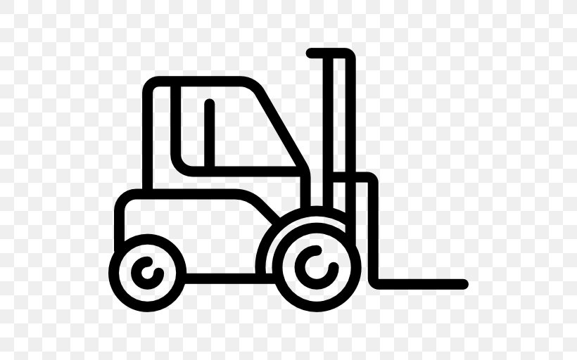 Forklift Loader Transport Heavy Machinery Cargo, PNG, 512x512px, Forklift, Architectural Engineering, Area, Black And White, Cargo Download Free