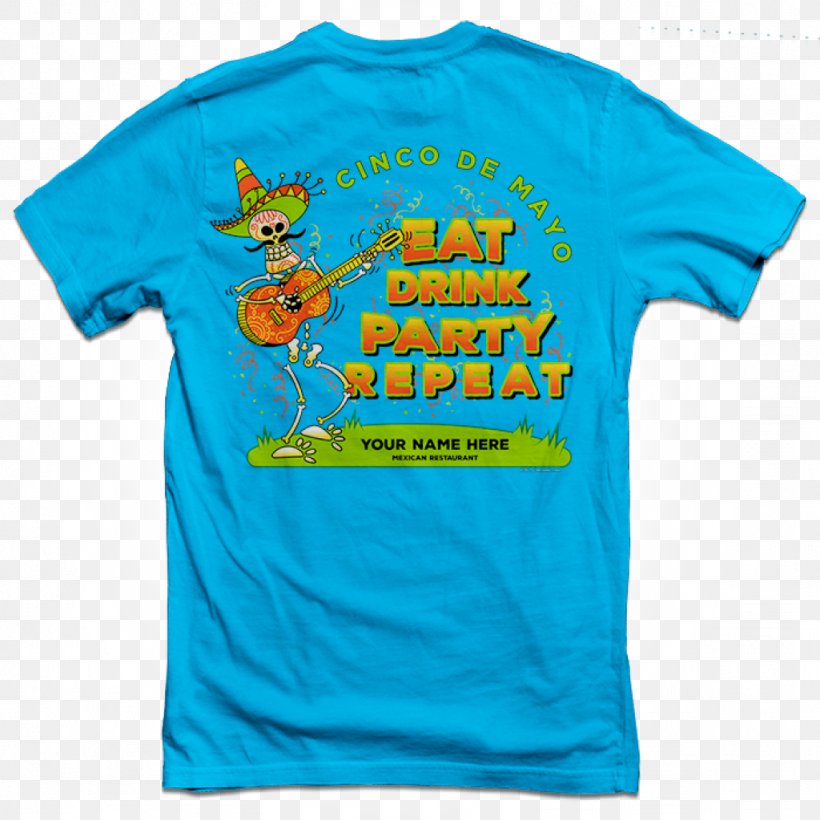 Printed T-shirt Hoodie Mexican Cuisine Hat, PNG, 1024x1024px, Tshirt, Active Shirt, Aqua, Blue, Bluza Download Free