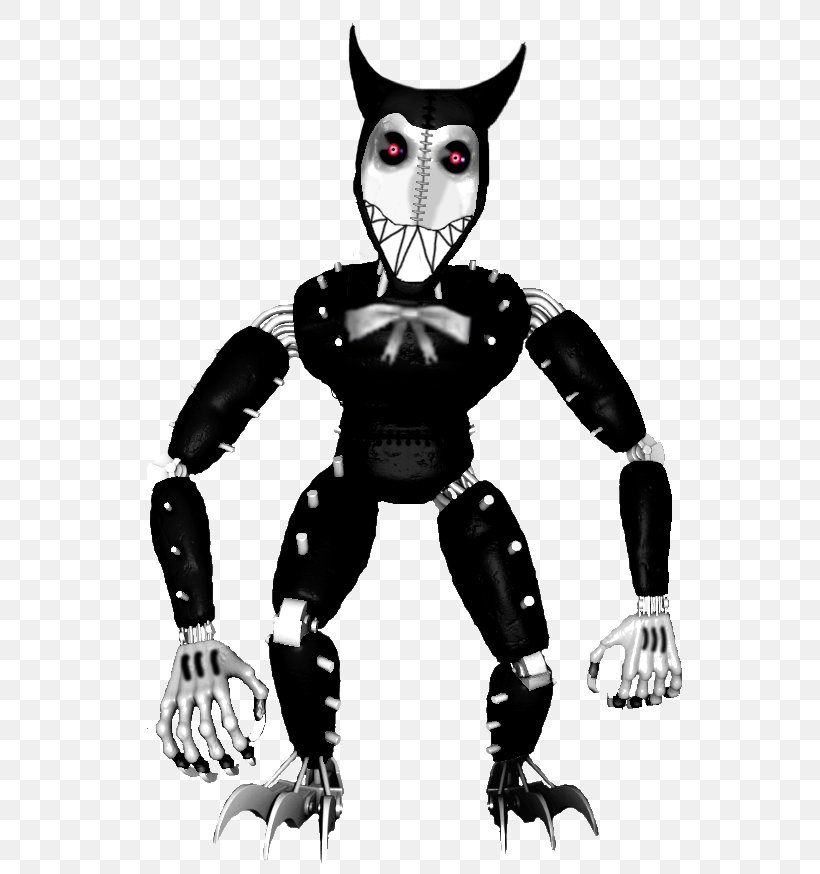 Bendy And The Ink Machine Legendary Creature TheMeatly Games, PNG, 603x874px, 2017, Bendy And The Ink Machine, Art, Black And White, Costume Design Download Free
