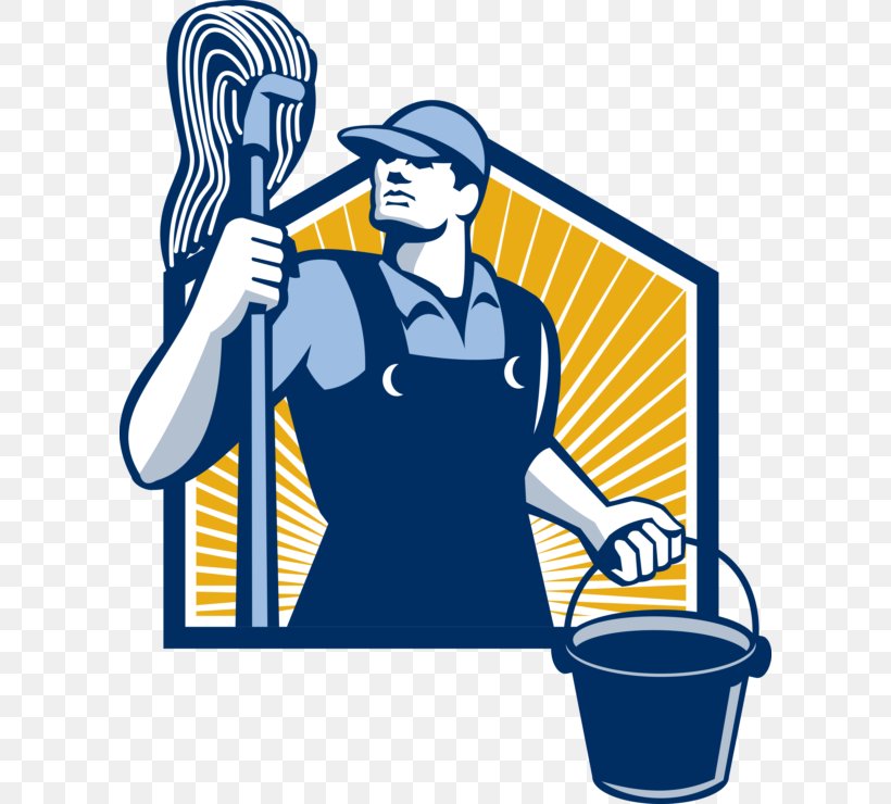 Cleaner Janitor Mop Cleaning Maid Service, PNG, 600x740px, Cleaner, Area, Artwork, Brand, Bucket Download Free