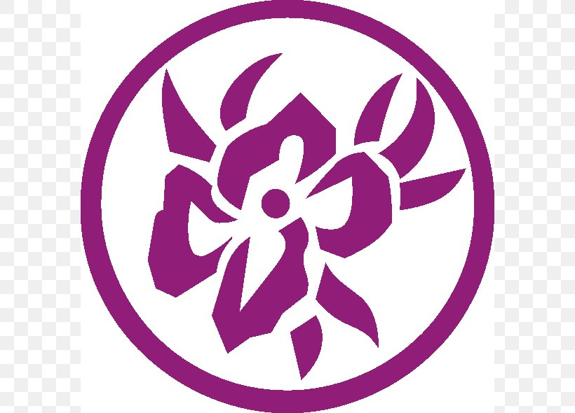 Flower Purple Clip Art, PNG, 590x590px, Flower, Area, Color, Leaf, Logo Download Free