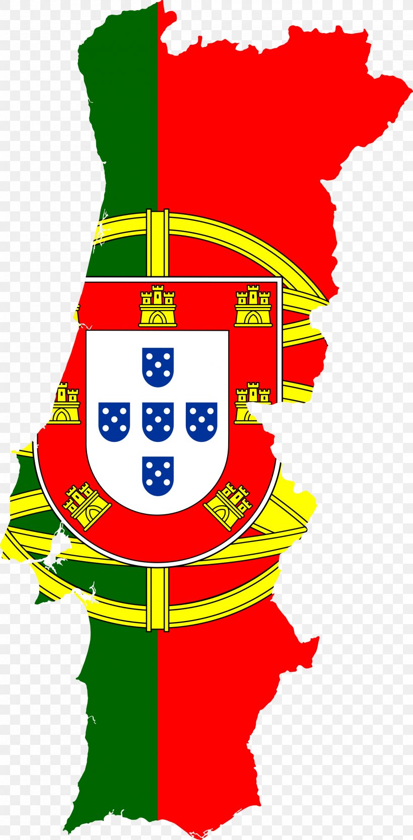 Flag Of Portugal Map, PNG, 2000x4071px, Portugal, Area, Artwork, File Negara Flag Map, Flag Download Free