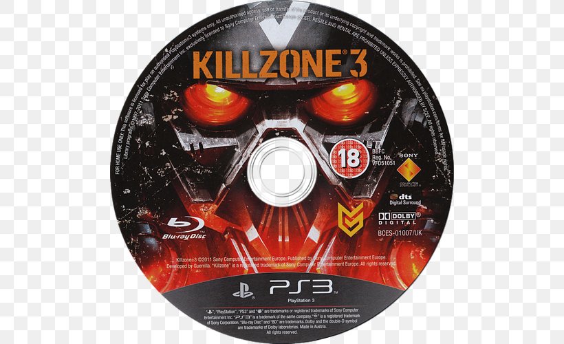 Killzone 3 PlayStation 3 First-person Shooter Sony Interactive Entertainment Shooter Game, PNG, 500x500px, Killzone 3, Compact Disc, Dvd, English, Firstperson Shooter Download Free