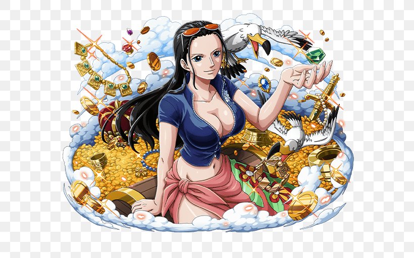 Nico Robin Monkey D. Luffy One Piece Treasure Cruise Crocodile, PNG, 640x512px, Watercolor, Cartoon, Flower, Frame, Heart Download Free
