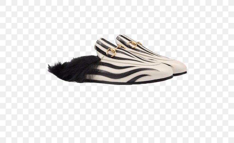 Slipper Gucci Slip-on Shoe Zebra, PNG, 500x500px, Slipper, Chanel, Fashion, Fashion Show, Footwear Download Free