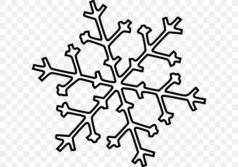 Snowflake Line Art Clip Art, PNG, 600x576px, Snowflake, Area, Black And White, Blog, Christmas Download Free