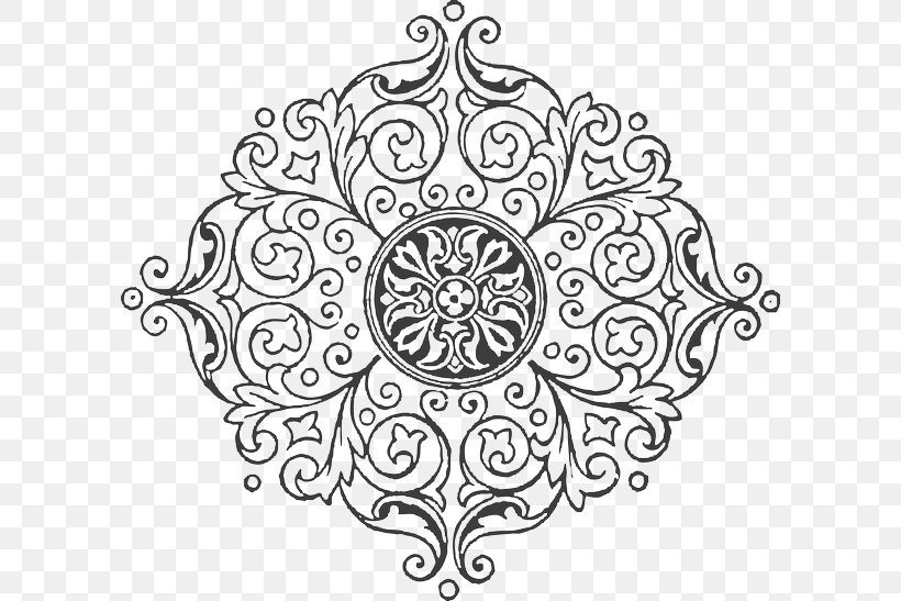 Ornament Quilling Drawing, PNG, 600x547px, Ornament, Area, Art, Black, Black And White Download Free