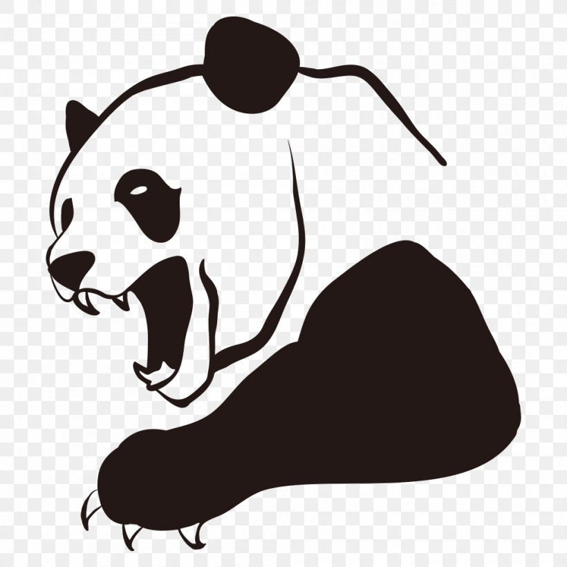 Giant Panda Royalty-free Anger Clip Art, PNG, 1000x1000px, Giant Panda, Anger, Animal, Art, Bear Download Free