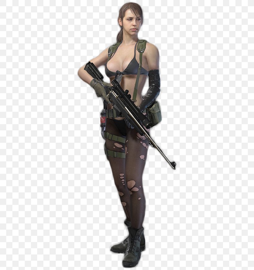 Metal Gear Solid V: The Phantom Pain Metal Gear Solid: Peace Walker Metal Gear Rising: Revengeance Quiet, PNG, 332x870px, Metal Gear Solid V The Phantom Pain, Big Boss, Costume, Firearm, Gun Download Free