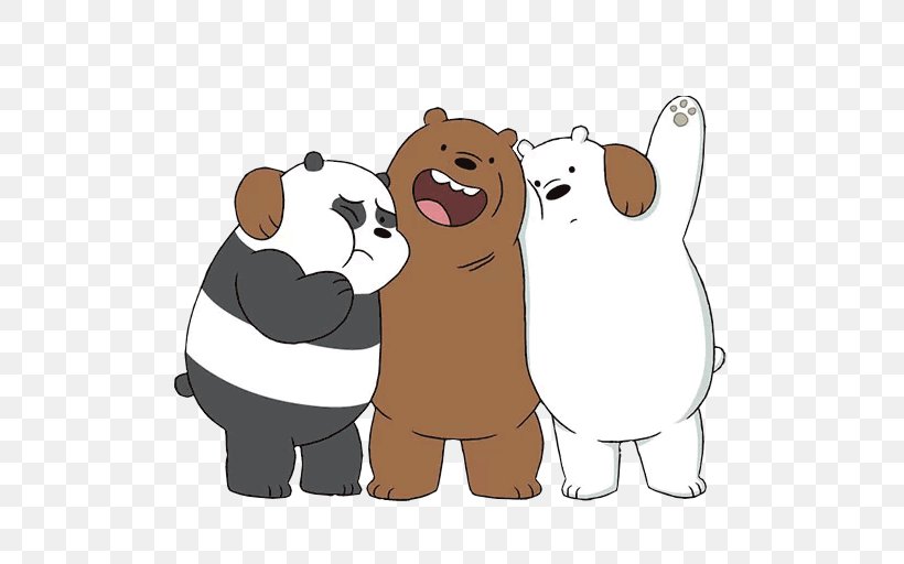 Polar Bear Sticker Giant Panda Grizzly Bear, PNG, 512x512px, Watercolor, Cartoon, Flower, Frame, Heart Download Free