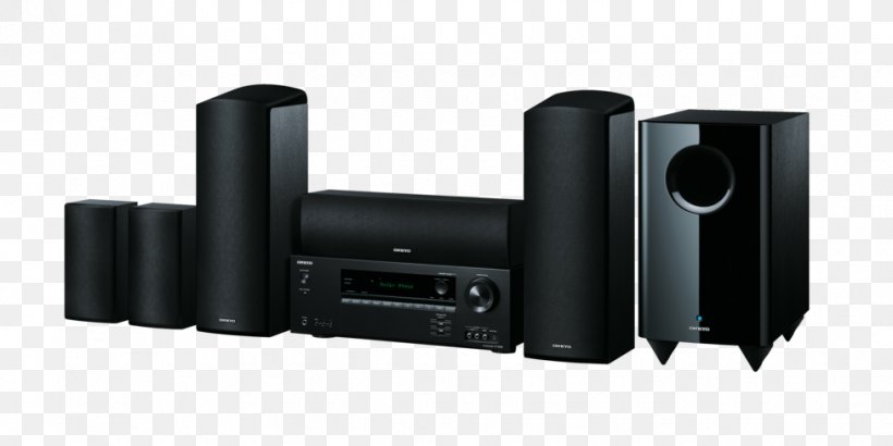 Home Theater Systems Dolby Atmos Home Cinema Onkyo HT-S5805 Dolby Digital, PNG, 976x488px, 51 Surround Sound, 71 Surround Sound, Home Theater Systems, Audio, Av Receiver Download Free