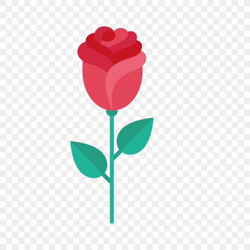 Rose Valentines Day Clip Art, PNG, 1000x1000px, Rose, Flat Design, Flower, Flowering Plant, Gift Download Free