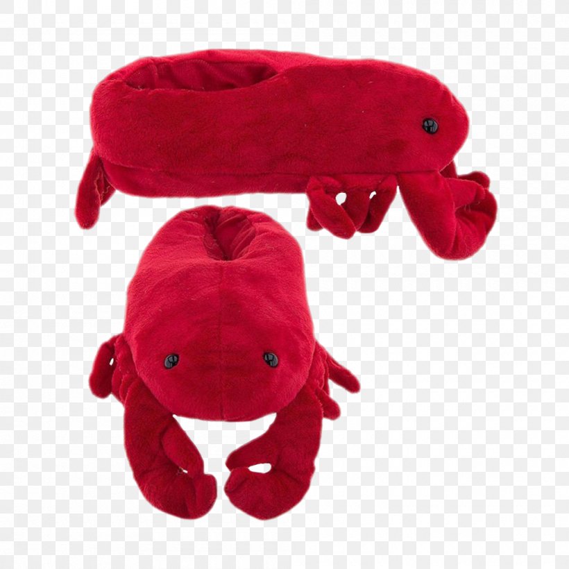 Slipper Plush Lobster Stuffed Animals & Cuddly Toys, PNG, 1000x1000px, Slipper, Boot, Child, Headgear, Lobster Download Free
