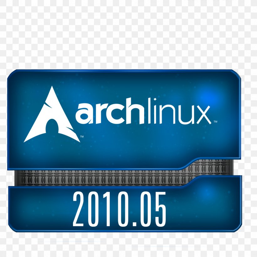 Arch Linux Installation Linux Distribution X Display Manager, PNG, 1000x1000px, Arch Linux, Banner, Blue, Brand, Computer Download Free