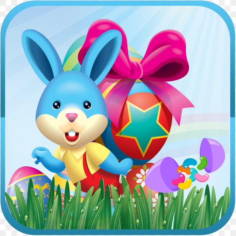 Easter Bunny IPhone X IPhone 7 IPhone 6 Plus IPhone 8, PNG, 1024x1024px, Easter Bunny, Easter, Easter Egg, Flower, Grass Download Free