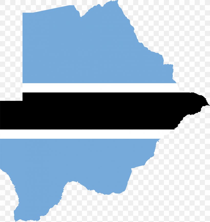 Flag Of Botswana Map, PNG, 2166x2283px, Botswana, Area, Blank Map, Cloud, File Negara Flag Map Download Free