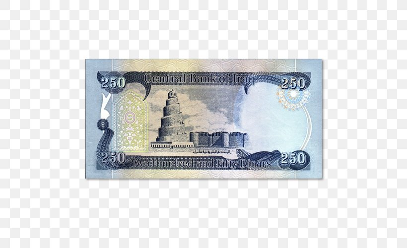 Iraqi Dinar Standard Catalog Of World Paper Money Banknote, PNG, 500x500px, Iraq, Bank, Banknote, Cash, Central Bank Of Iraq Download Free