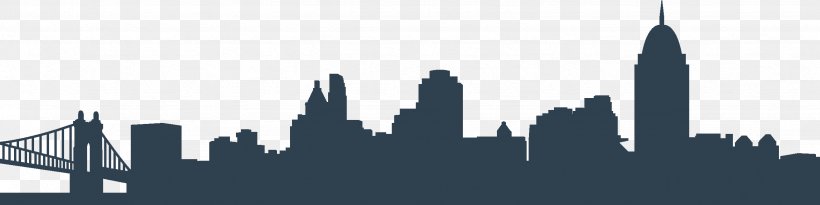 Cincinnati Skyline Clip Art Png 2457x617px Cincinnati Black And White Building City Cityscape Download Free