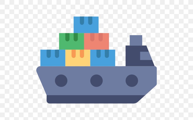 Cargo Ship Container Ship Intermodal Container, PNG, 512x512px, Cargo Ship, Blue, Boat, Cargo, Container Ship Download Free