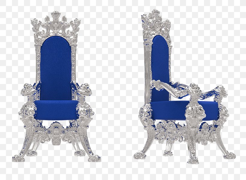Chair Silver Throne Furniture Antique, PNG, 800x600px, Chair, Antique, Antique Furniture, Blue, Computer Download Free