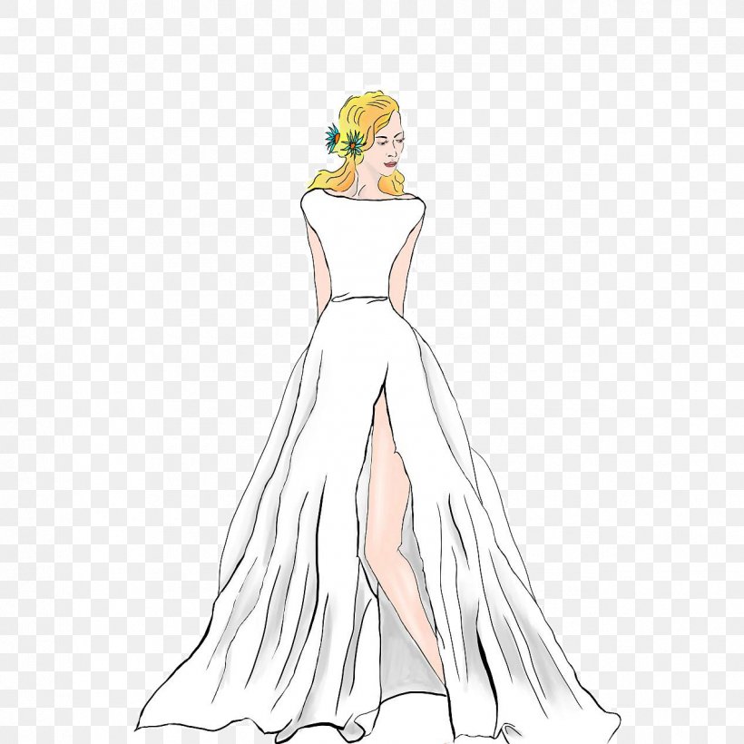 Gown Formal Wear Dress, PNG, 1273x1273px, Watercolor, Cartoon, Flower, Frame, Heart Download Free