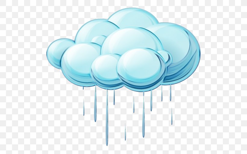 Rain Cloud, PNG, 512x512px, Weather, Aqua, Balloon, Cloud, Party Supply Download Free