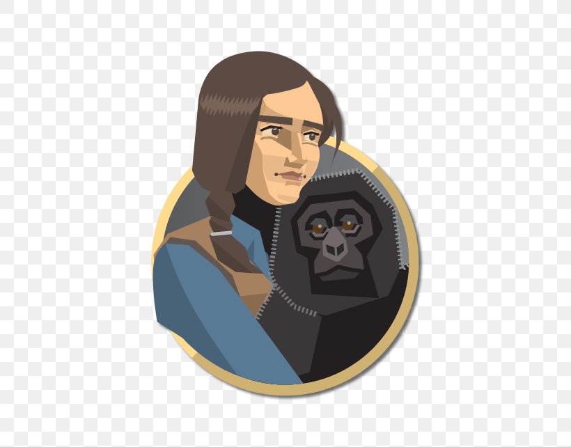 Dian Fossey Gorilla Character Cartoon, PNG, 617x642px, Dian Fossey, Agriculture, Animal, Caricature, Cartoon Download Free