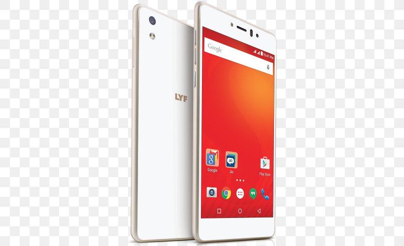 LYF WATER 1 Jio Smartphone 4G, PNG, 500x500px, Lyf, Android, Cellular Network, Communication Device, Coolpad Group Limited Download Free