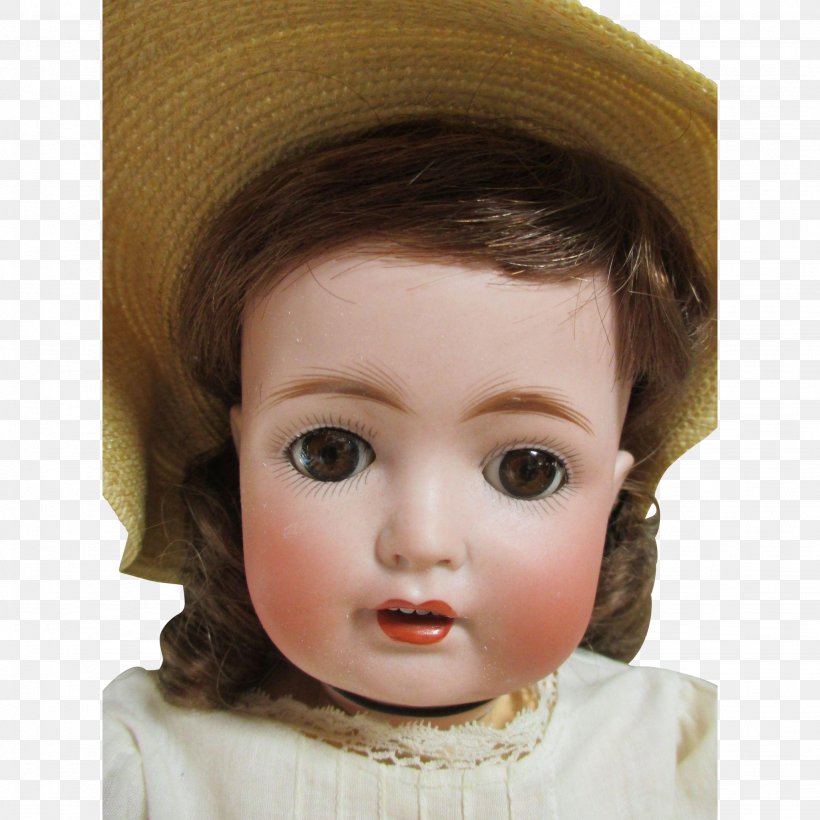 Simon & Halbig Doll Child Bisque Porcelain Cheek, PNG, 2048x2048px, Simon Halbig, Antique, Bisque Porcelain, Brown Hair, Cheek Download Free
