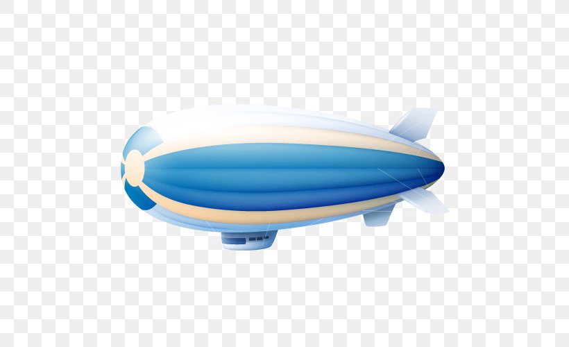 Zeppelin Hot Air Balloon Airship Blimp, PNG, 500x500px, Aircraft, Aerostat, Airship, Blimp, Blue Download Free