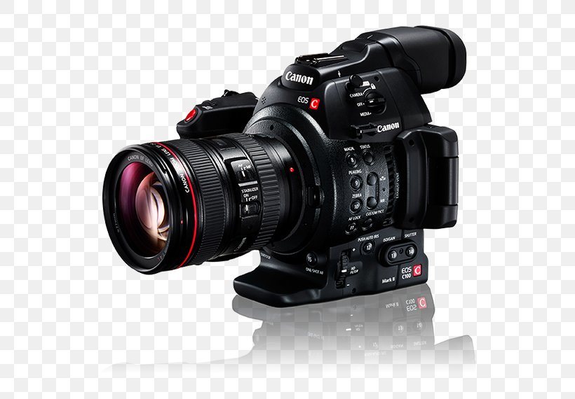Canon EOS C100 Mark II Canon EOS C300 Mark II Canon Cinema EOS, PNG, 600x570px, Canon Eos C100, Active Pixel Sensor, Camera, Camera Accessory, Camera Lens Download Free