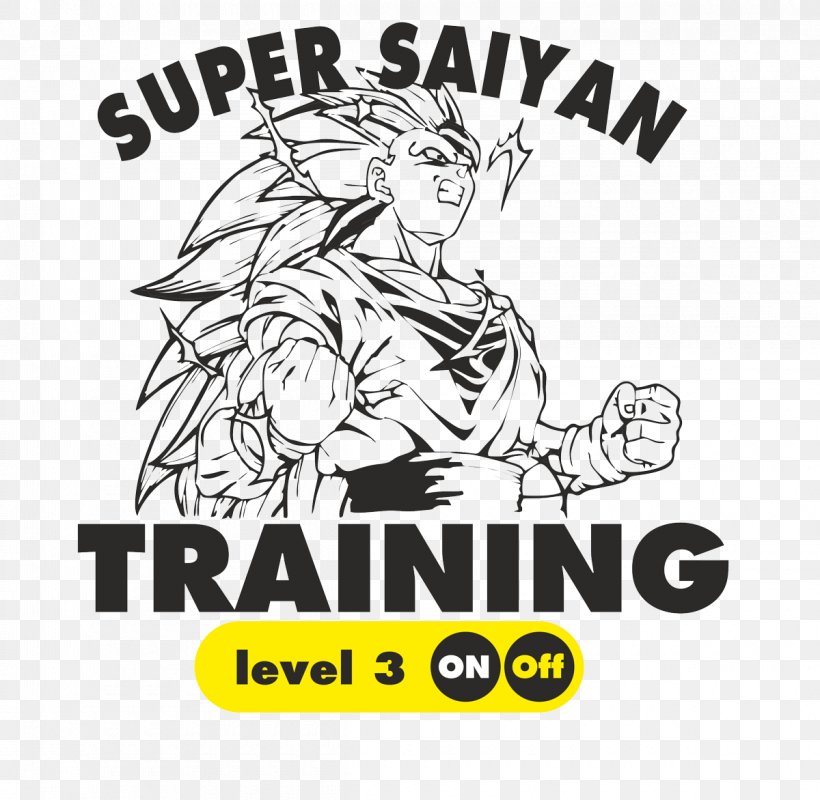 Goku Super Saiyan Training T-shirt, PNG, 1200x1172px, Goku, Area, Art, Black, Black And White Download Free