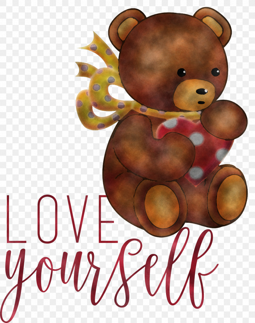 Love Yourself Love, PNG, 2371x3000px, Love Yourself, Beanie Babies, Bears, Cartoon, Line Art Download Free