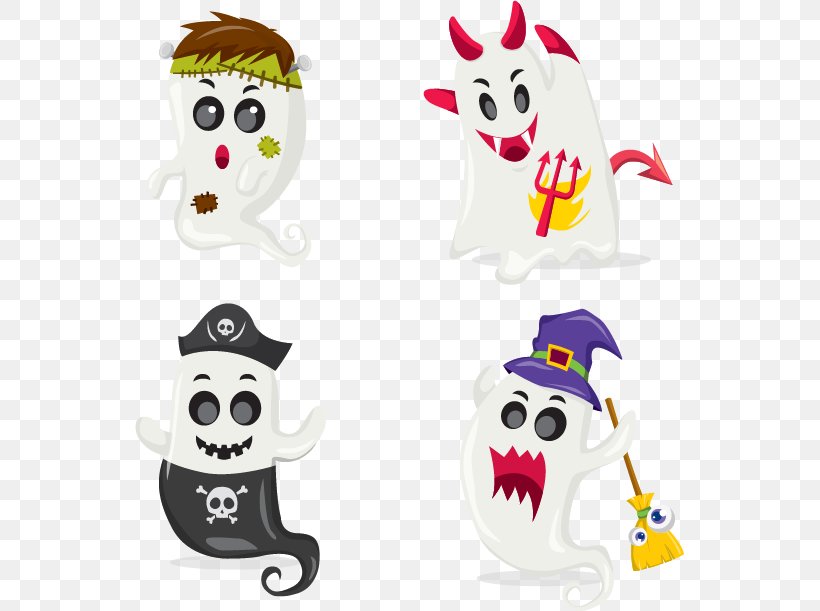 Halloween Ghost Illustration, PNG, 549x611px, Halloween, Bone, Cartoon, Clip Art, Computer Software Download Free