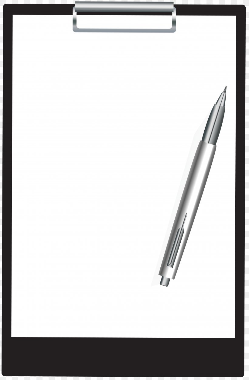 Clipboard Pen Clip Art, PNG, 5155x7860px, Clipboard, Area, Ball Pen, Black And White, Commandline Interface Download Free