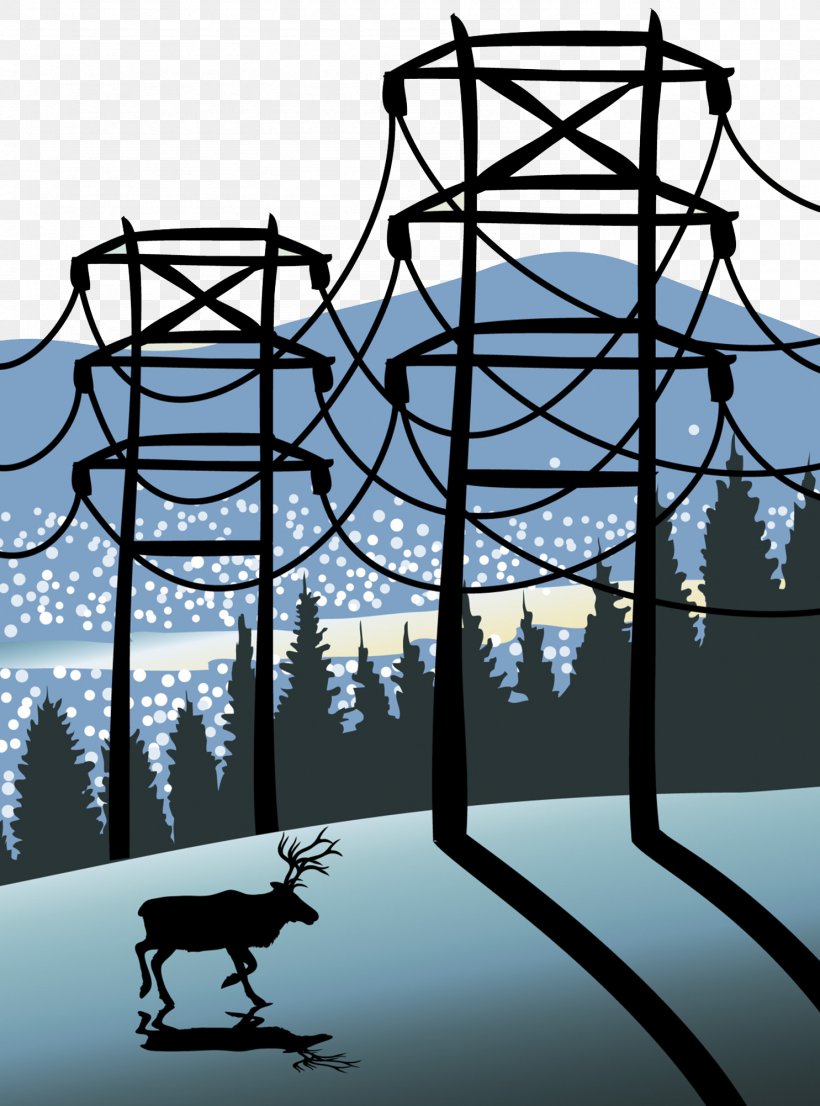 Electricity Electric Power Transmission Tower Illustration, PNG, 1485x2003px, Electricity, Black And White, Branch, Electric Current, Electric Power Download Free