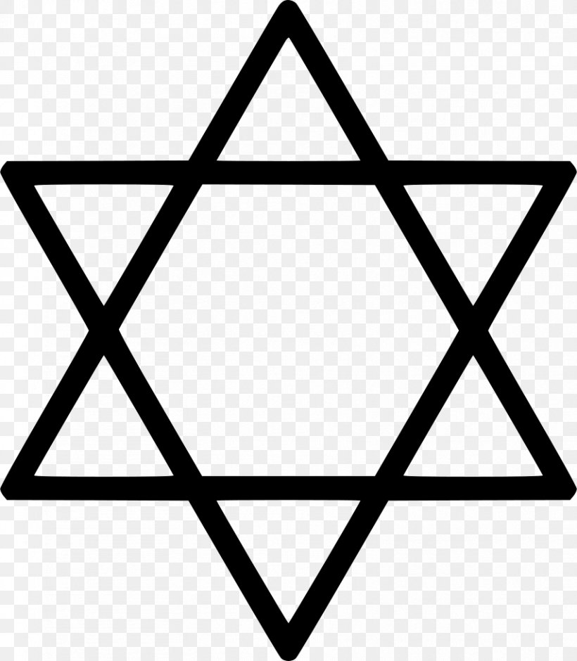 Star Of David Judaism Clip Art, PNG, 854x980px, Star Of David, Area, Black, Black And White, Culture Download Free