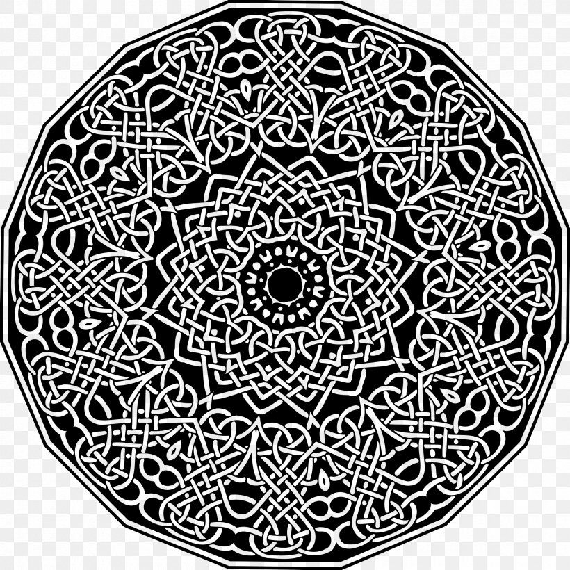 Circle, PNG, 2400x2400px, Disk, Area, Art, Black And White, Doily Download Free