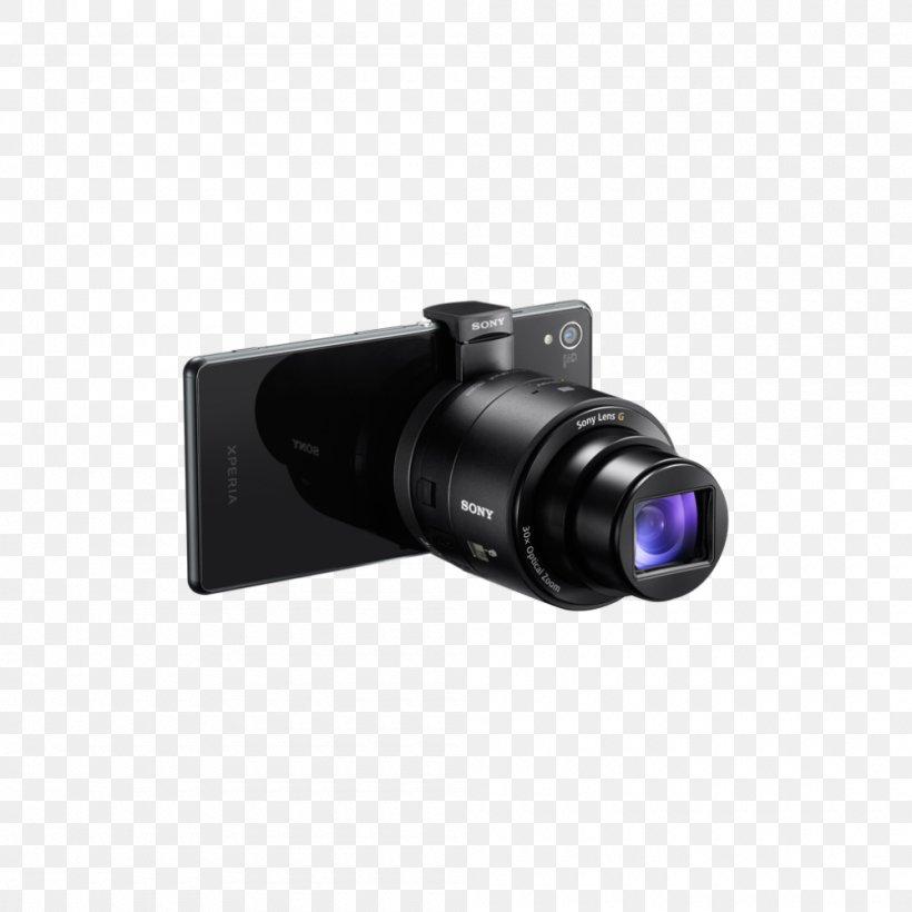 Sony DSC-QX30 Sony ILCE-QX1 Camera Lens Smartphone, PNG, 1000x1000px, Sony Dscqx30, Camera, Camera Accessory, Camera Lens, Cameras Optics Download Free