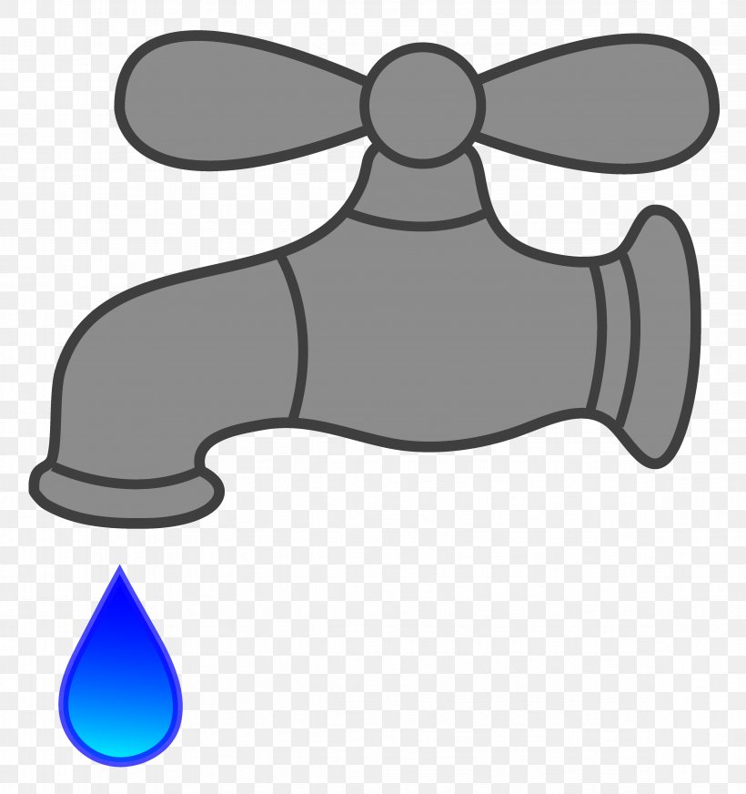 Tap Water Tap Water Clip Art, PNG, 4688x4990px, Tap, Black And White,  Cartoon, Free Content, Hand