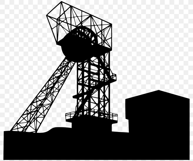 Coal Mining Shaft Mining Clip Art, PNG, 800x687px, Mining, Black And White, Coal, Coal Mining, Electrical Supply Download Free