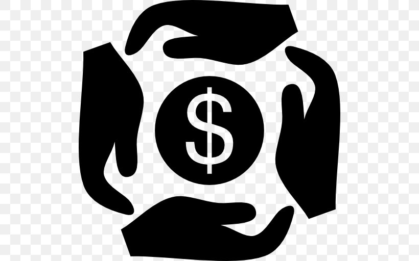 United States Dollar Money Bank Currency Symbol, PNG, 512x512px, United States Dollar, Bank, Black And White, Brand, Coin Download Free