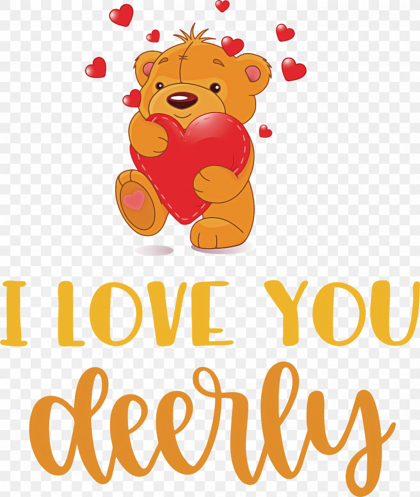 I Love You Deerly Valentines Day Quotes Valentines Day Message, PNG, 2531x3000px, Teddy Bear, Bears, Biology, Cartoon, Cuteness Download Free