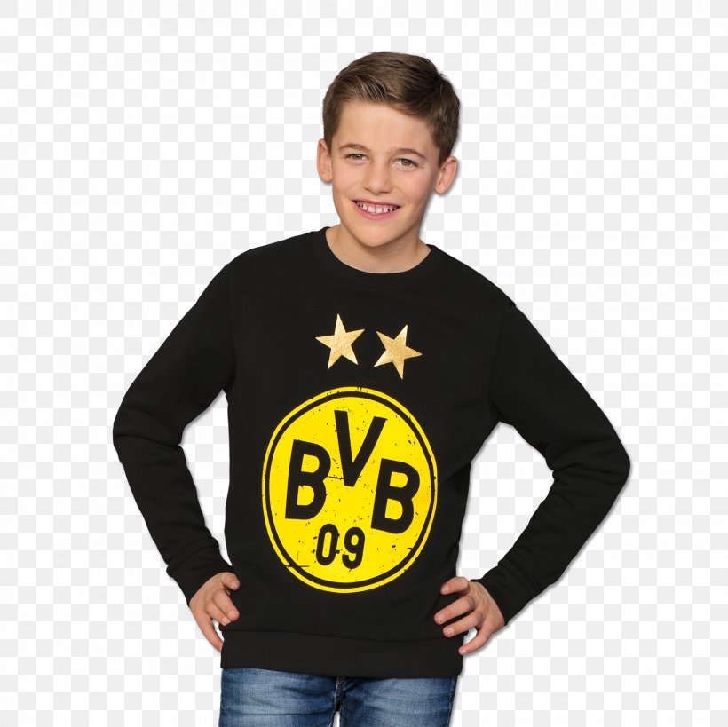 T-shirt Borussia Dortmund Bluza Hoodie, PNG, 1600x1600px, Tshirt, Black, Bluza, Borussia Dortmund, Boy Download Free