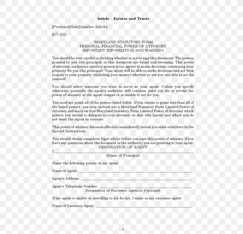 Maryland Enduring Power Of Attorney Form Rocket Lawyer, PNG, 612x792px, Maryland, Area, Document, Enduring Power Of Attorney, Form Download Free